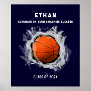 Basketball-Abschluss-Congrats-Poster Poster