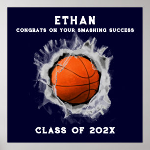 Basketball-Abschluss-Congrats-Poster Poster