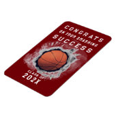 Basketball Abschluss Glückwunschs Magnet (Linke Seite)