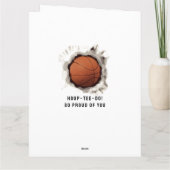 Basketball-Abschluss-Karte Karte (Rückseite)