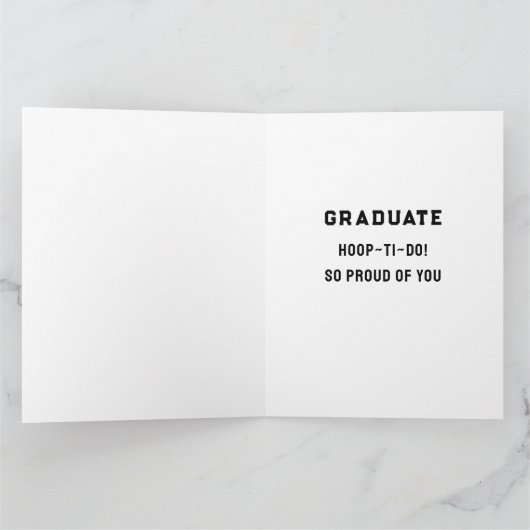 Basketball-Abschluss-Karte Karte (Innenseite)