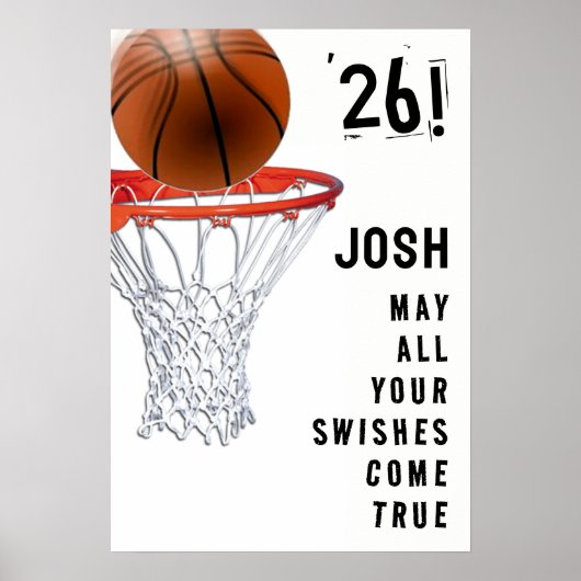 Basketball-Abschluss Poster (Vorne)