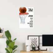 Basketball-Abschluss Poster (Heimbüro)