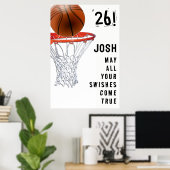 Basketball-Abschluss Poster (Heimbüro)