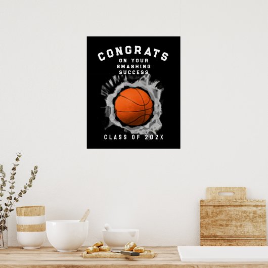 Basketball-Abschluss Poster (Küche)