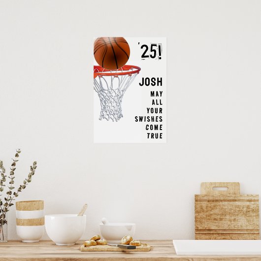 Basketball-Abschluss Poster (Küche)