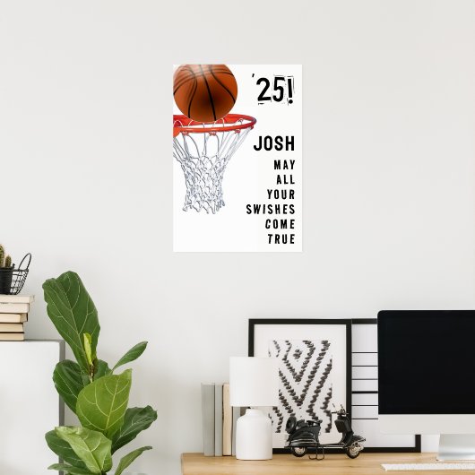 Basketball-Abschluss Poster (Heimbüro)