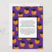 Basketball Abschluss Sportliche Lila Ankündigung (Rückseite)