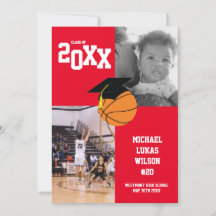 Basketball Abschluss Sportroter Ankündigung