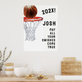 Basketball-Abschlussfeier Poster (Küche)