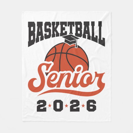 Basketball-Absolvent 2026 Fleecedecke (Vorderseite)