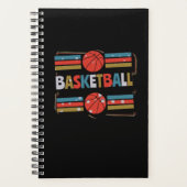 Basketball Abstraktes Word Kunst, Minimalistisch Planer (Vorderseite)