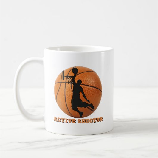Basketball Active Shooter Player Hoops Kaffeetasse (Links)