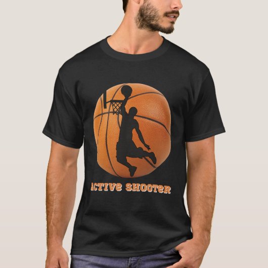 Basketball Active Shooter Player Hoops T-Shirt (Vorderseite)