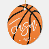 Basketball add custom photo keramik ornament (Links)