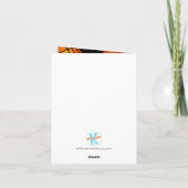 Basketball Akzent Jungen Mädchen glücklich Geburts Karte (Rückseite)