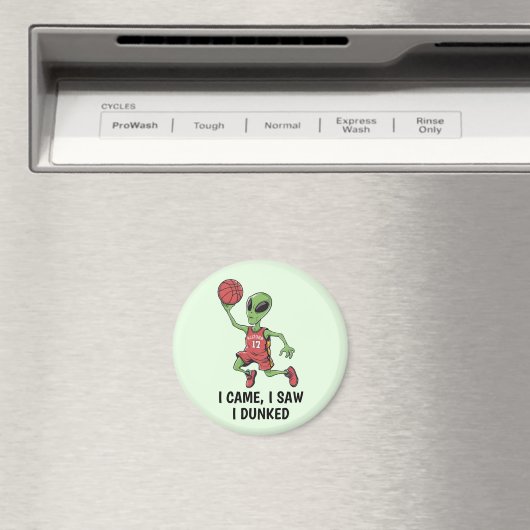 Basketball-Alien Magnet (In Situ (Geschirrspüler))