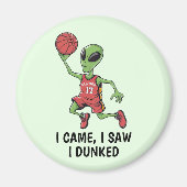 Basketball-Alien Magnet (Vorne)