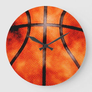 Basketball All Day Grunge Style Große Wanduhr