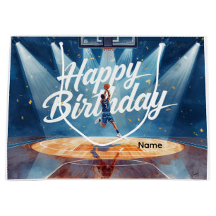 Basketball Alles Gute zum Geburtstag für Spieler m Große Geschenktüte