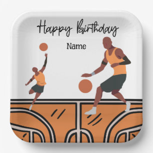 Basketball Alles Gute zum Geburtstag für Spieler m Pappteller