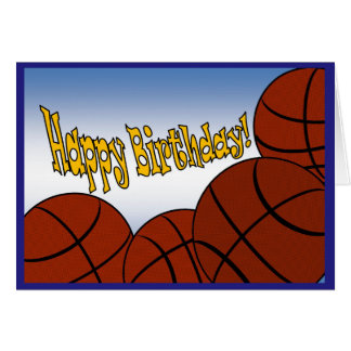 Basketball Geburtstags Grußkarten & Einladungen Zazzle.de