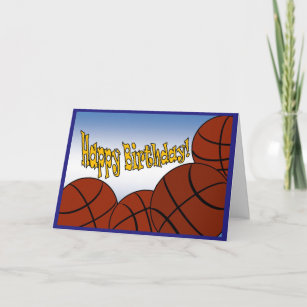 Basketball Geburtstagskarten Zazzle.de