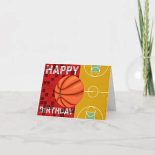 Basketball-alles- Gute zum Geburtstagkarte Karte