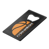 Basketball - Alles ist Leben Geldbeutel Flaschenöffner (Rückseite Schrägansicht)