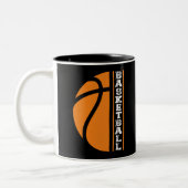 Basketball - Alles ist Leben Zweifarbige Tasse (Links)