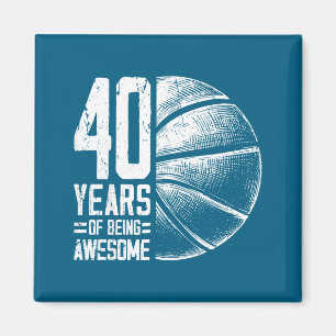 Basketball Alte Jahre 40 Basketball 40. Spieler Sm Magnet
