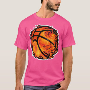 Basketball am Feuer T-Shirt