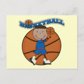 BASKETBALL American American Boy Tshirts und Gesch Postkarte (Vorderseite)