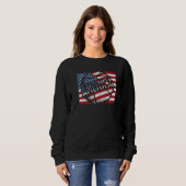 Basketball American Flag Sweatshirt (Vorne ganz)