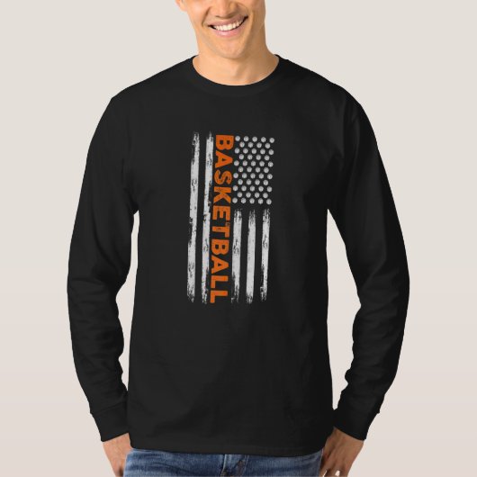 Basketball American Flag T-Shirt (Vorderseite)