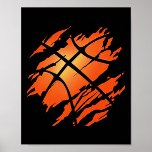 Basketball Amerikanischer Flaggensport Lover Athle Poster
