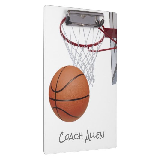 Basketball and Hoop Klemmbrett (Rechts)