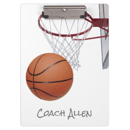 Basketball and Hoop Klemmbrett (Vorderseite)