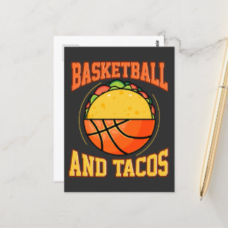 Basketball And Tacos Postkarte