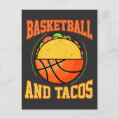 Basketball And Tacos Postkarte (Vorderseite)