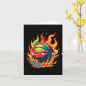 Basketball Apparel - Basketball Karte (Gelbe Blume)