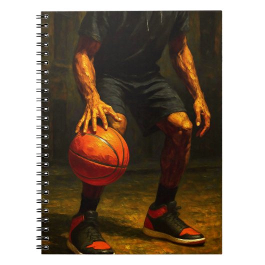 Basketball Art Notebook - Sports Design Journal Notizblock (Vorderseite)