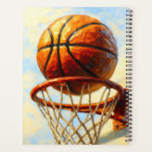 Basketball Art Notebook - Sports Design Journal Planer (Rückseite)