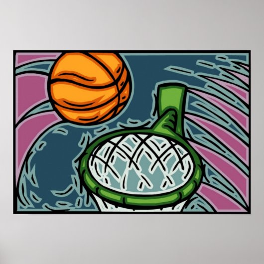 Basketball Art Poster (Vorne)