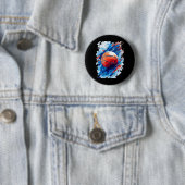 Basketball Art Poster Grafik 1 Button (Beispiel)