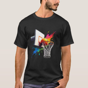 Basketball art Zuhause Plate Tropfen für Boys Ice T-Shirt