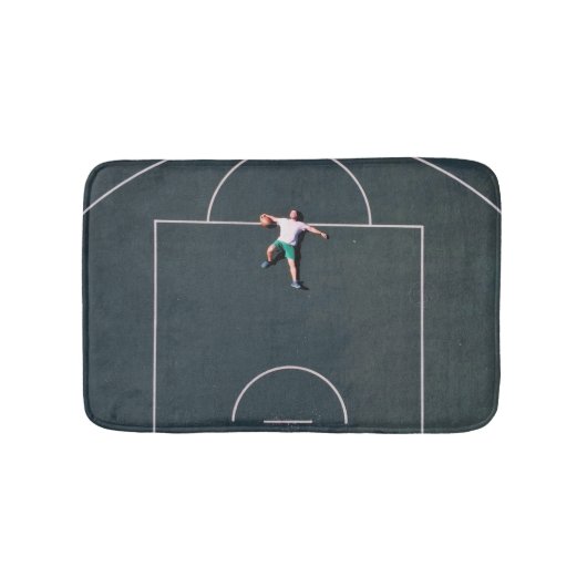 Basketball-Artwork Badematte (Vorderseite)