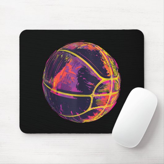 Basketball Artwork Basketball Lover Bball Spieler Mousepad (Mit Mouse)