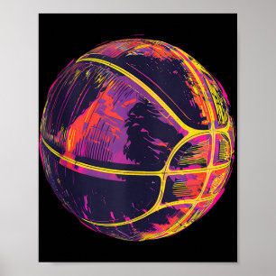 Basketball Artwork Basketball Lover Bball Spieler Poster