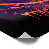 Basketball Artwork Basketball Lover Planet Waterla Poster (Ecke)